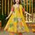 New designer printed yellow color kids girls kurta with dupatta and sharara set