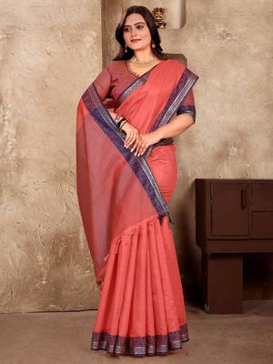 Pink silk couple set with matching kurta and saree 3
