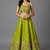 Lime Green Floral Lehenga Set
