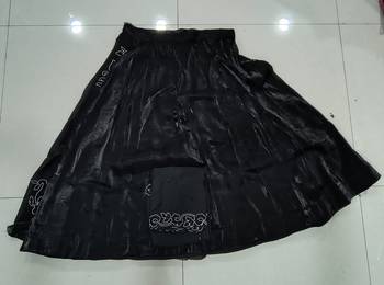 black silk lehenga choli with beads and sequins work 6