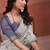 Grey mondal cotton party wear saree