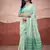 Turquoise mondal cotton party wear saree