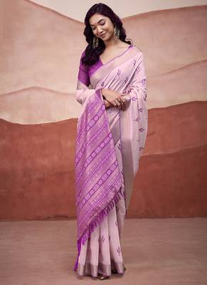 Magenta mondal cotton party wear saree 2