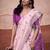 Magenta mondal cotton party wear saree