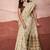 Cream mondal cotton party wear saree