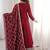 Glamorous Maroon Embroidered Silk Festival Wear Gown With Dupatta