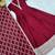 Glamorous Maroon Embroidered Silk Festival Wear Gown With Dupatta