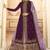 purple georgette silk sharara with crystal embroidery