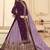 purple georgette silk sharara with crystal embroidery