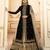 black georgette silk sharara with crystal work