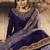 purple satin silk wedding sharara with embroidery and crystal detailing