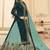 dark blue georgette silk sharara with crystal work