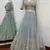 grey embroidery georgette designer lehenga choli set