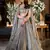 grey embroidery georgette designer lehenga choli with dupatta