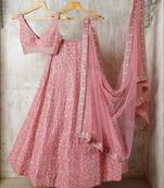 GAJRI CORDING EMBROIDERY SATIN SILK STUNNING LEHENGA CHOLI WITH DUPATTA