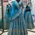 blue malai silk lehenga choli with cording embroidery and dupatta