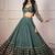 GREEN EMBROIDERY GEORGETTE FASHION LEHENGA CHOLI WITH DUPATTA