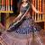 BLUE EMBROIDERY CHINON SILK PREMIUM LEHENGA CHOLI WITH DUPATTA