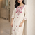 Off-White Embroidered Cotton Kurta & Pant Set