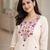 Off-White Embroidered Cotton Kurta & Pant Set