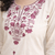 Off-White Embroidered Cotton Kurta & Pant Set