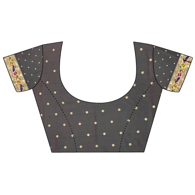 pinkish red lichi silk blend paithani peacock motifs zari work saree