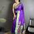 purple lichi silk blend paithani peacock motifs zari work saree