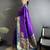 purple lichi silk blend paithani peacock motifs zari work saree