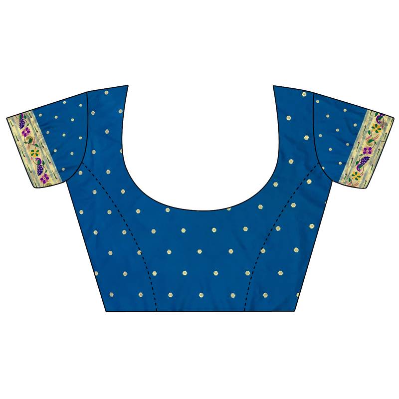 purple lichi silk blend paithani peacock motifs zari work saree