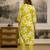 Yellow Pure Cotton Floral Print Beads Neck Work Embroidery Kurta Pant Set Ethnic Wear