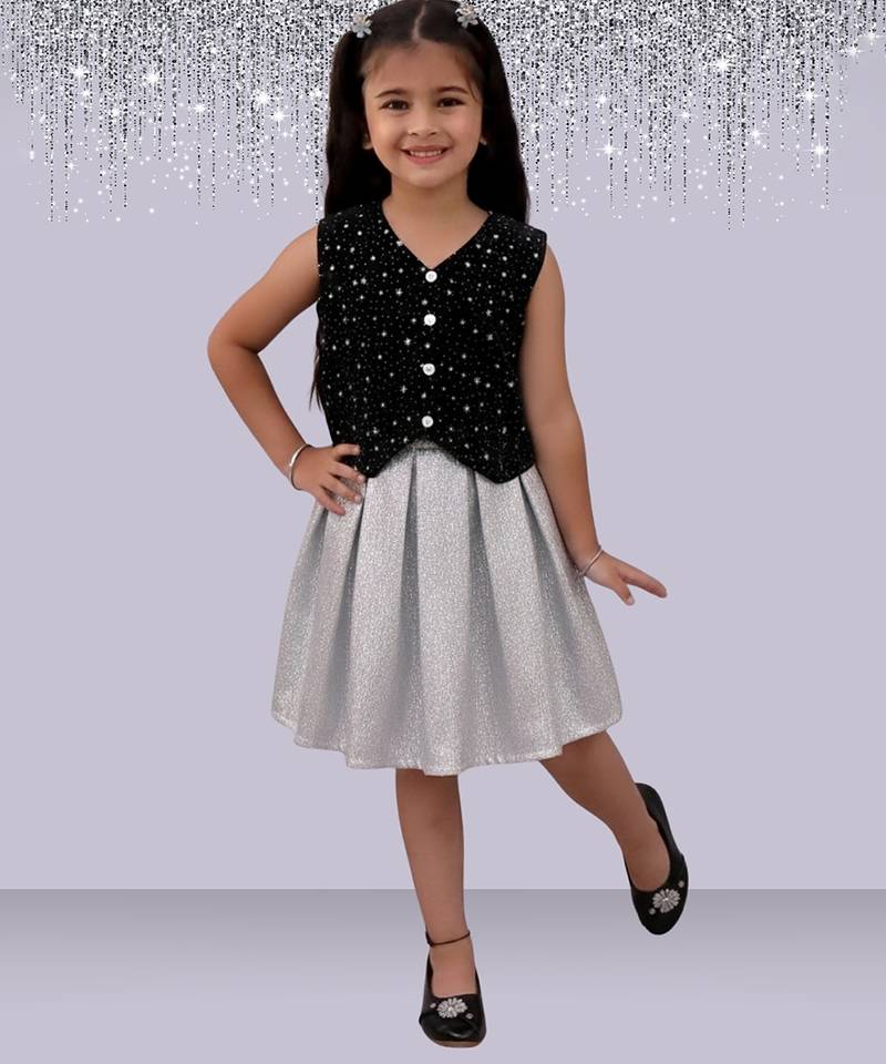 Black printed velvet co ord set