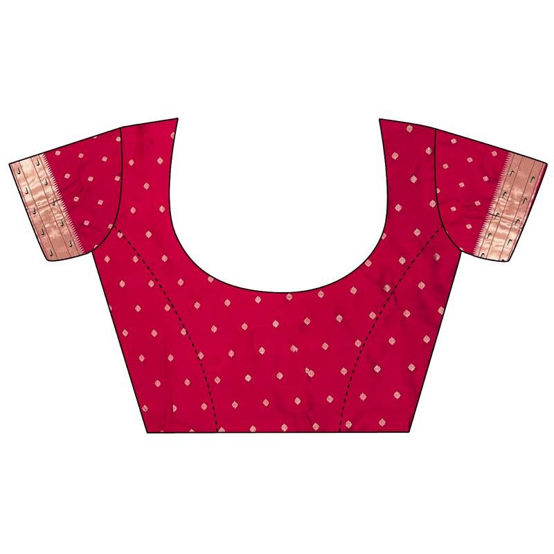 wine lichi silk blend ikkat floral motifs zari woven paithani saree