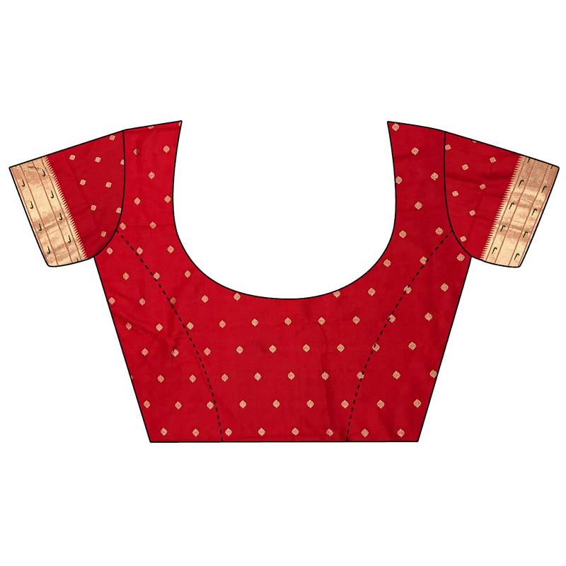 orange lichi silk blend ikkat floral motifs zari woven paithani saree