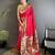 rani pink lichi silk blend floral & meena weaving zari worked paithani saree