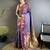 purple lichi silk blend peacock ethnic motifs zari woven paithani saree