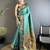 sea green lichi silk blend peacock ethnic motifs zari woven paithani saree