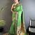 green lichi silk blend peacock ethnic motifs zari woven paithani saree