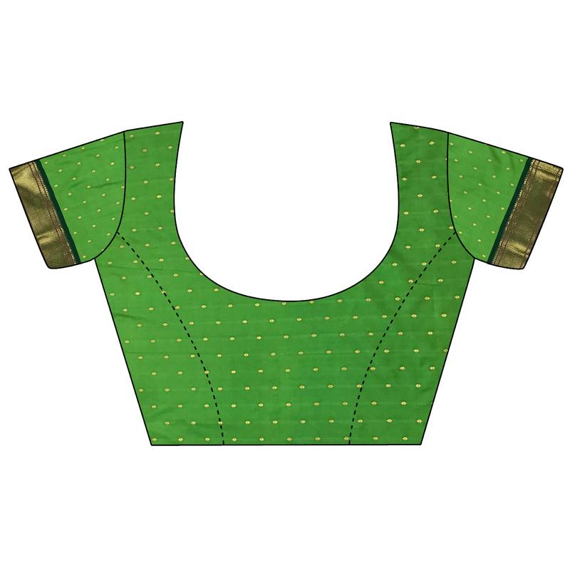 green lichi silk blend peacock ethnic motifs zari woven paithani saree