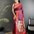 wine lichi silk blend peacock motifs zari weaving paithani saree
