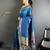 teal blue lichi silk blend parrot & floral woven design zari weaving paithani saree