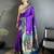 purple lichi silk blend floral motifs zari weaving paithani saree
