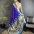 royal blue lichi silk blend floral motifs zari weaving paithani saree