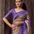 lavender jacquard p v silk blend digital floral print zari weaving bollywood saree