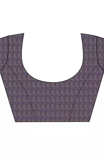 lavender jacquard p v silk blend digital floral print zari weaving bollywood saree