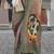 Beige & multicolor northern light twirl silk modern digital print bollywood saree