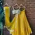 mustard banarasi georgette mirror blouse lehenga set