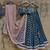 TEALBLUE BANARASI GEORGETTE STUNNING LEHENGA CHOLI WITH DUPATTA