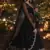 black sequins georgette lehenga with satin blouse & dupatta