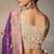 purplw chiniya silk blend saree heavy designer embroidered blouse