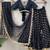 BLACK BANARASI GEORGETTE STUNNING LEHENGA CHOLI WITH DUPATTA